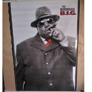 THE NOTORIOUS B.I.G. SMOKING CIGAR HUSTLER POSTER 🎤 Trends International #8774